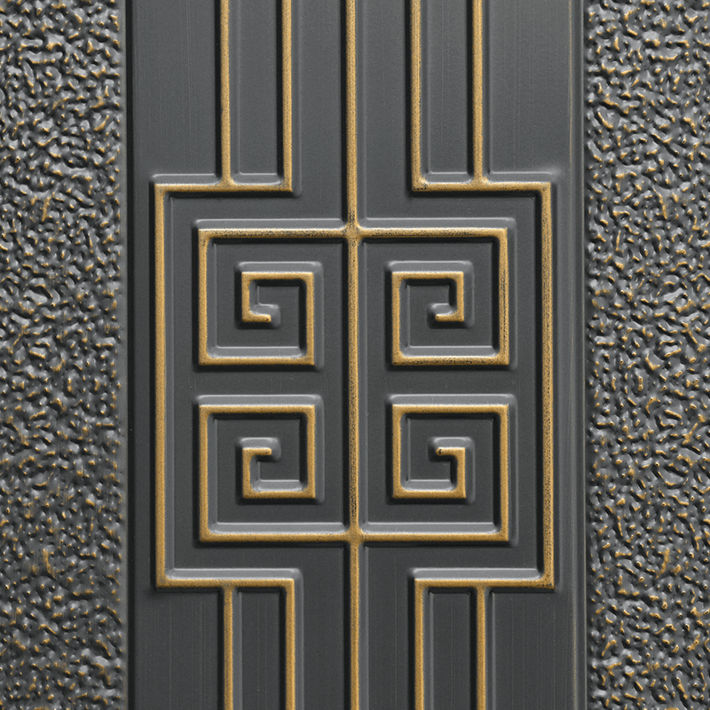 Marco Tridimensional 90 Puerta de Acero 170 Conjunto de Paredes 27-Pro Shengshi Nianhua (Empalme Oblicuo) + Puerta Empalmada No Estándar de Cobre Puro Tianci 10